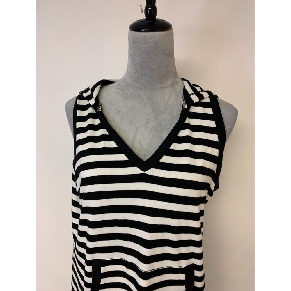 Akini Dress/Coverup Beach Coastal Loungewear Swim Summer Stripes Womens SZ XL - Picture 2 of 8